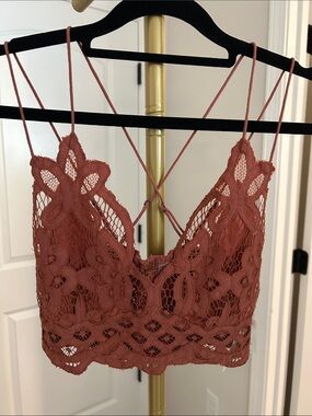 FP One Lace Bralette in Rust